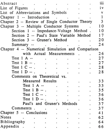 TABLE OF CONlENTS