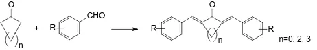 Figure 2. Synthesis of the mono-carbonyl analogues of curcumin. Conditions: HCl/EtOH, NaOH/CH3OH, NaOH