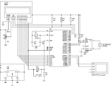 Fig 2: Circuit diagram of master unit 