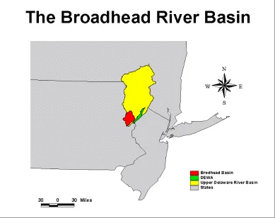 Figure 2:  The Broadhead River Basin