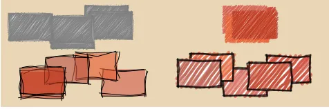 Fig. 6. Parameterization of sketchy lines.