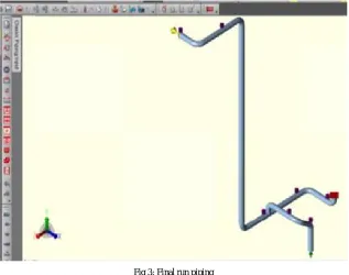 Fig 3: Final run piping   