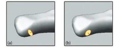 Fig. 3. The slant angle θ is deﬁned as the angle between the surfacenormal N at a point P and the viewing vector V
