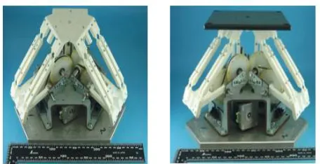 Fig. 5. Polymer made 3 DOF spatial parallel manipulator [8] 