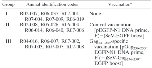 TABLE 1. Macaques used in this study