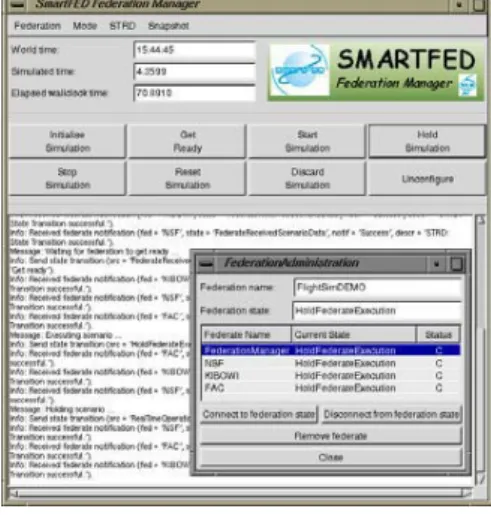 Figure 2-4. SmartFED Federation Manager sample window. 
