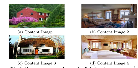 Fig. 1. Content images used as a stimuli during the experiments.the same time and place, with a gap of less than a minute between the two trials.During the ﬁrst trial (Trial 1), the subjects were shown the stimuli presentation,and were asked to watch the p