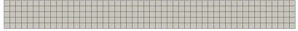 Figure 6.Initial mesh for the shock tube test case