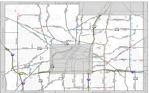 Figure 3. Average daily traffic for the city of Akron. 