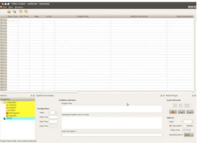 Figure 5. System interface for editing text. 