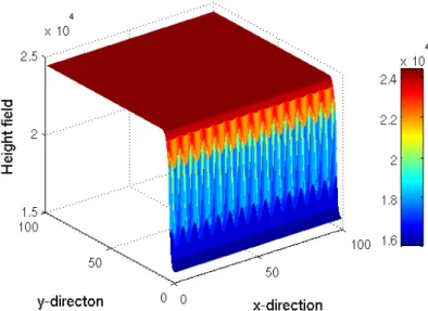 Figure 2.6: The Height field after 100 time steps