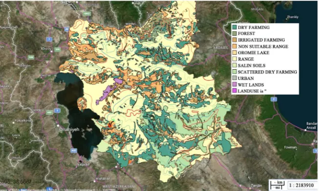 Figure 2. Zoning spatial data with reference to sustainability criteria.  