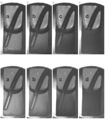 Figure 2.2. CCD image series of the PS/PI blend with wS = 0.20 in the absence of CO2 (top) 