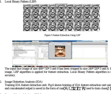 Figure 5 Feature Extraction Using LBP 