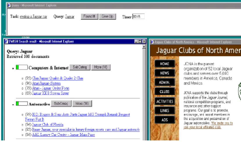 Figure 2.3 – Example of category Inline search interface    