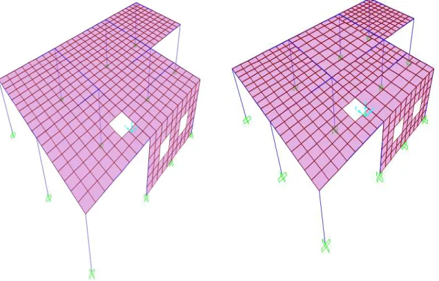 Fig 3: 3D view of Example -2 model 