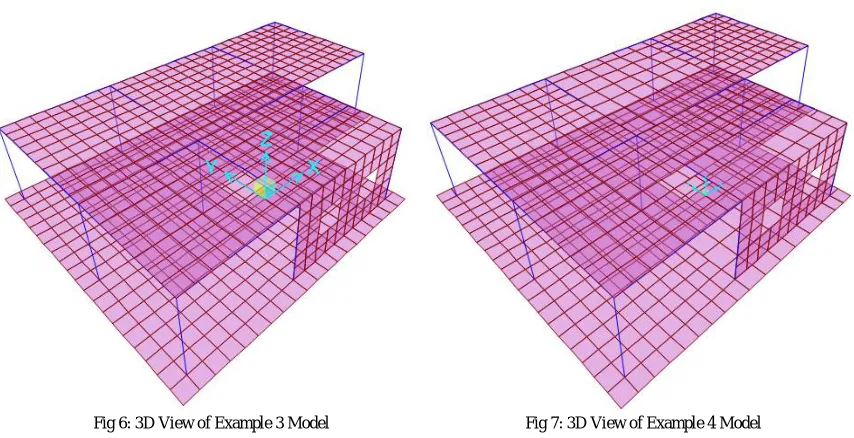 Fig 6: 3D View of Example 3 Model 