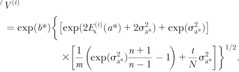 Table 2 shows the behavior of the variance of the indexVariance of the index and response to selection:representative for litter size in rabbits or pigs (Sand Ws(A8), which is an exact result, and of the approximatevariance (32), in a random mating situati
