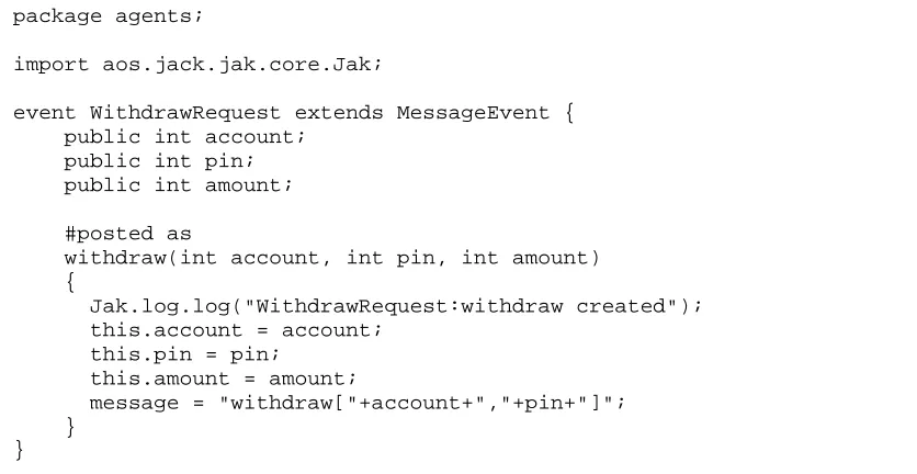 Figure 3.14 WithdrawRequest event 