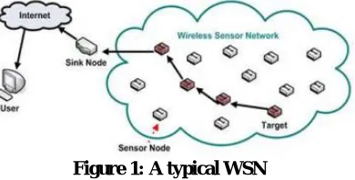 Figure 1: A typical WSN  