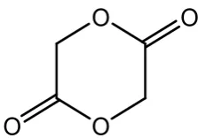 Fig 1 – Chemical structure of glycolide.
