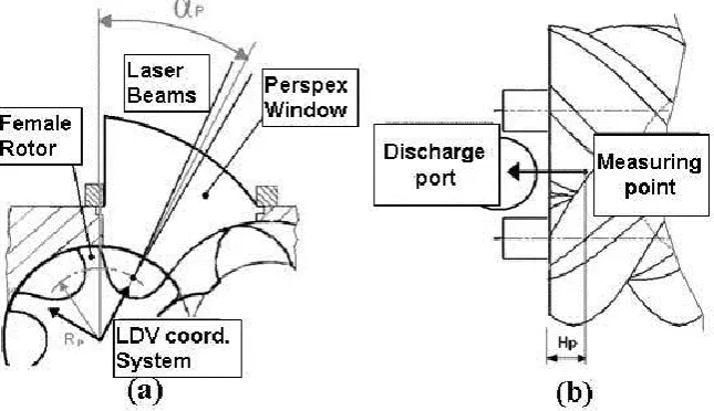 Figure 4 (a) Coordinate system and the window; (b) Axial plane view 