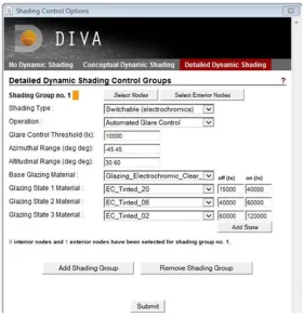 Figure 3-16 DIVA Detailed Dynamic Shading 