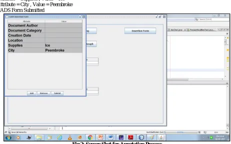Fig 2: Screen Shot for Annotation Process 