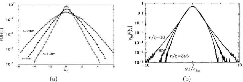 Figure 2.1:a) An example of non-normalized surface wind velocities increment (an atmospheric dataset collected in Denmark