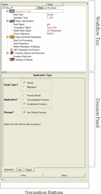 Figure 2: Workflow user interface. 