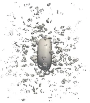 Fig. 6: Initial normal-ﬂuid vorticity isosurface (|vorticity “halos” around superﬂuid rings is a good method fortheir detection in experiments that can measure normal-ﬂuidinduced by the vortex-ﬂuid couplings [13]