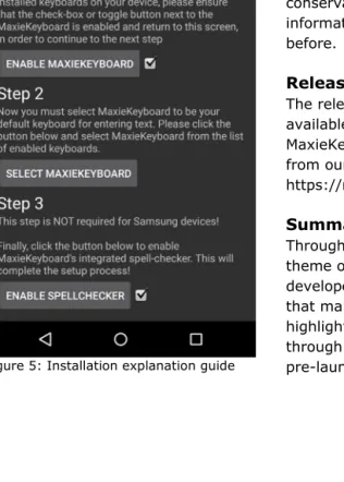 Figure 5: Installation explanation guide  