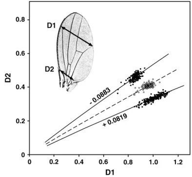 Figure 1.—Deﬁnition of the trait. The dashed line shows