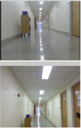 Figure 4.4 (From top) Webcam capture, Kinect capture