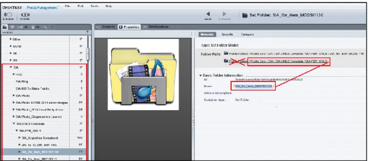 Figure 1: Media Manager view - Folder path 