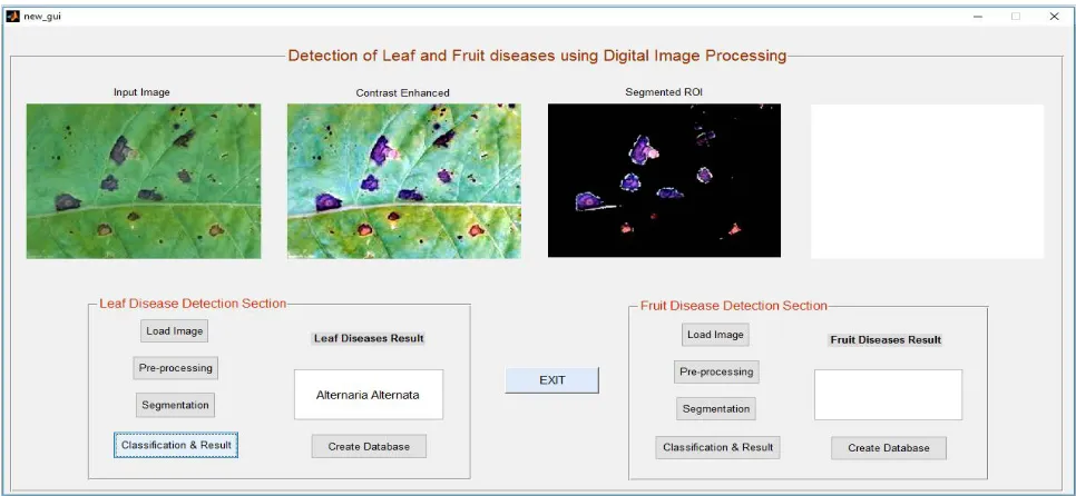 Fig. 6 System shows leaf disease detection result 