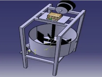 Figure 1: Isometric view of ragi ball machine 