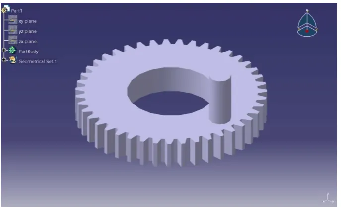 Fig. 2: Design of Internal Gear   