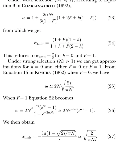Table 3 gives some examples of the variation in vrevealing less efﬁcient selection at the molecular level inselfers than in outcrossers
