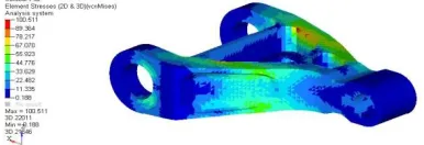 Figure 5.1: Displacement for mild steel reference design 