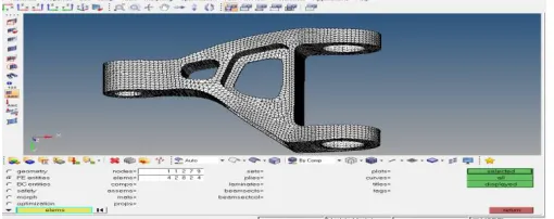 Figure 4.5: Elements checking in hyper mesh 