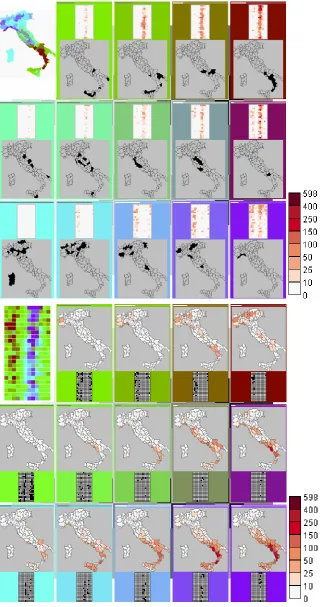 Figure 4: Self-Organizing Map (SOM) method helps in exploring the spatio-temporal distribution of forest fires