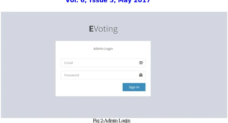 Fig 2:Admin Login 