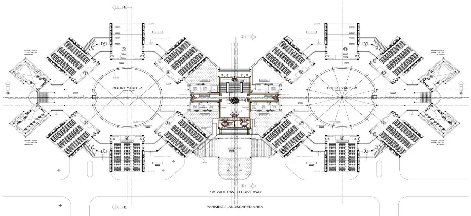 Fig 1. Layout of the ORION building 