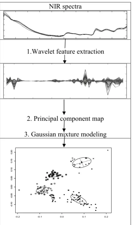 Figure 3.1 Flow diagram of the proposed data mining and visualization method 