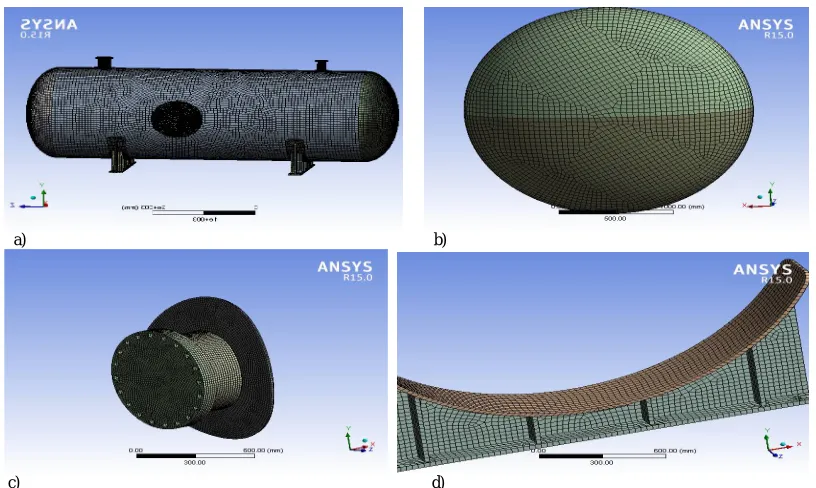 Fig. 1 solid model of Pressure Vessel designed in Catia 
