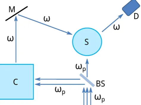 Figure 1. Schematic set-up. Set up (not to scale) for the implementation of the control scheme proposed in the main text