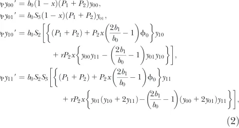 Table 2 are those for restriction-positive (a1) bacteria.