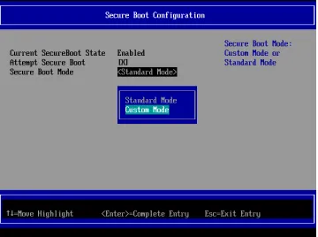 Fig. 3: Erasing the existing platform key