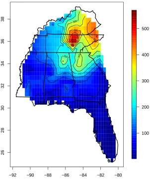 Figure 5: Elevation in meters above the sea level.
